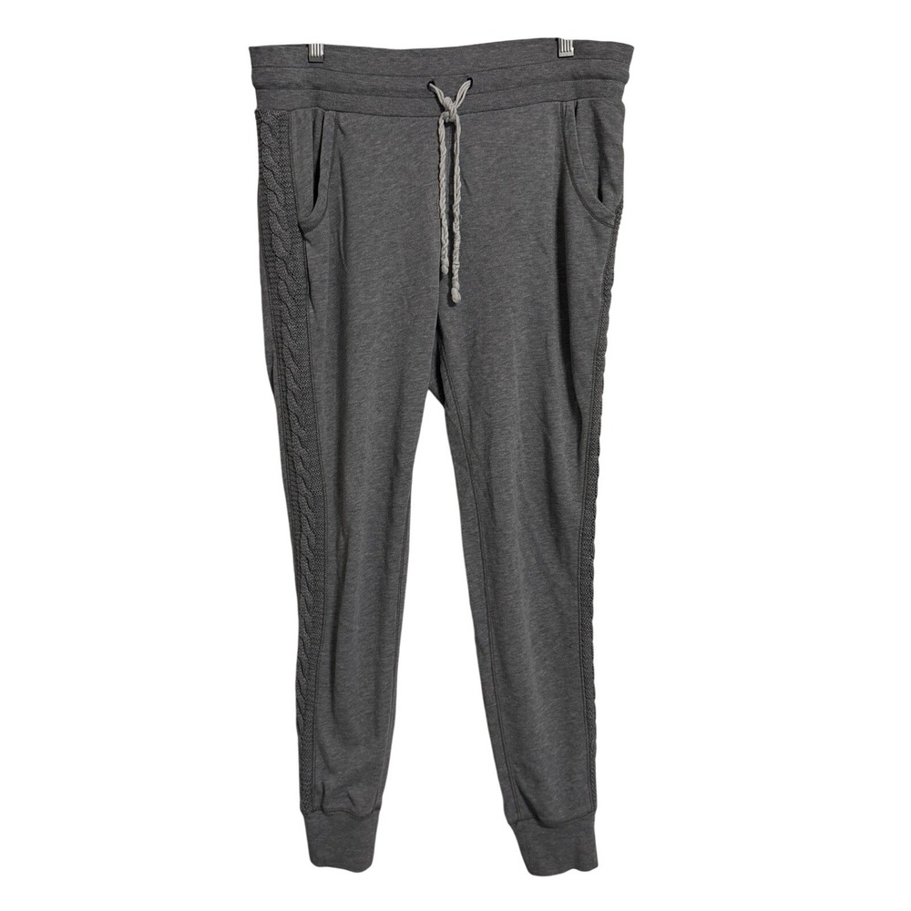 Aerie Women Gray Cable Knit Detail Jogger Sweatpants‎ Size S P